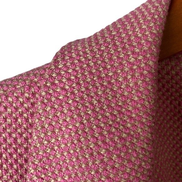 Sigrid Olsen Signature Button Front Tweed Spring Coat Jacket Long Sleeve Pockets - Picture 4 of 16